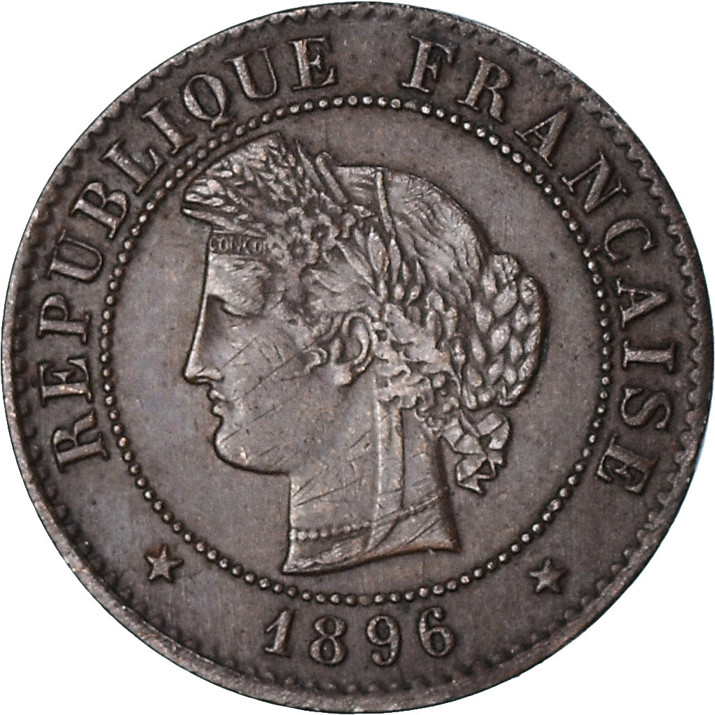 Coin, France, Cérès, Centime, 1896, Paris, AU(50-53), Bronze, KM:826.1