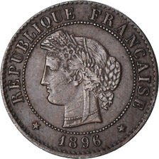 Coin, France, Cérès, Centime, 1896, Paris, AU(50-53), Bronze, KM:826.1
