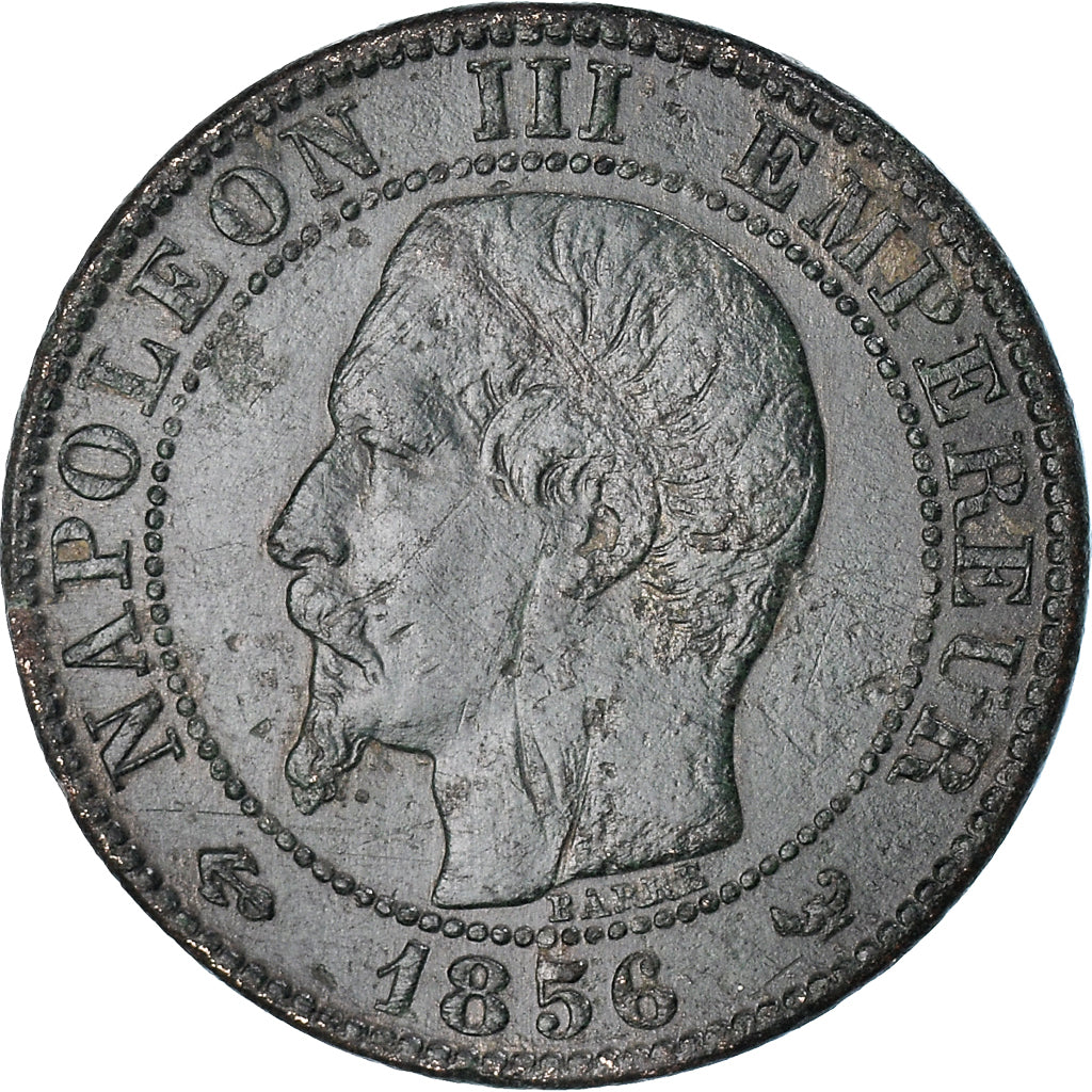 Coin, France, Napoleon III, 5 Centimes, 1856, Lille, VF(30-35), Bronze