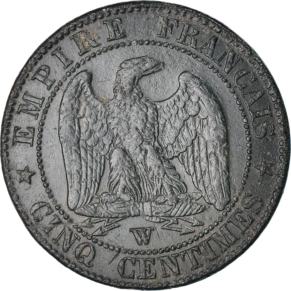 Coin, France, Napoleon III, 5 Centimes, 1856, Lille, VF(30-35), Bronze