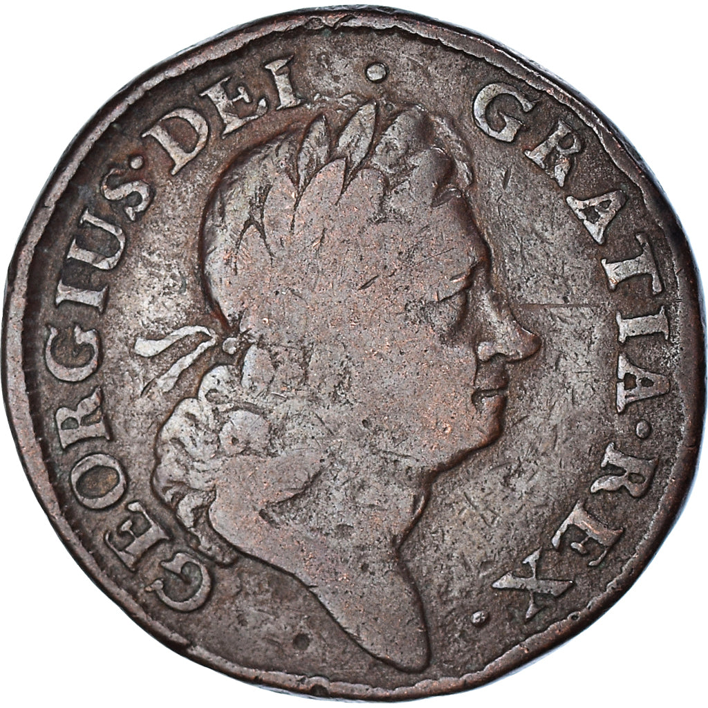 Coin, Ireland, George I, 1/2 Penny, 1723, F(12-15), Copper, KM:117.2
