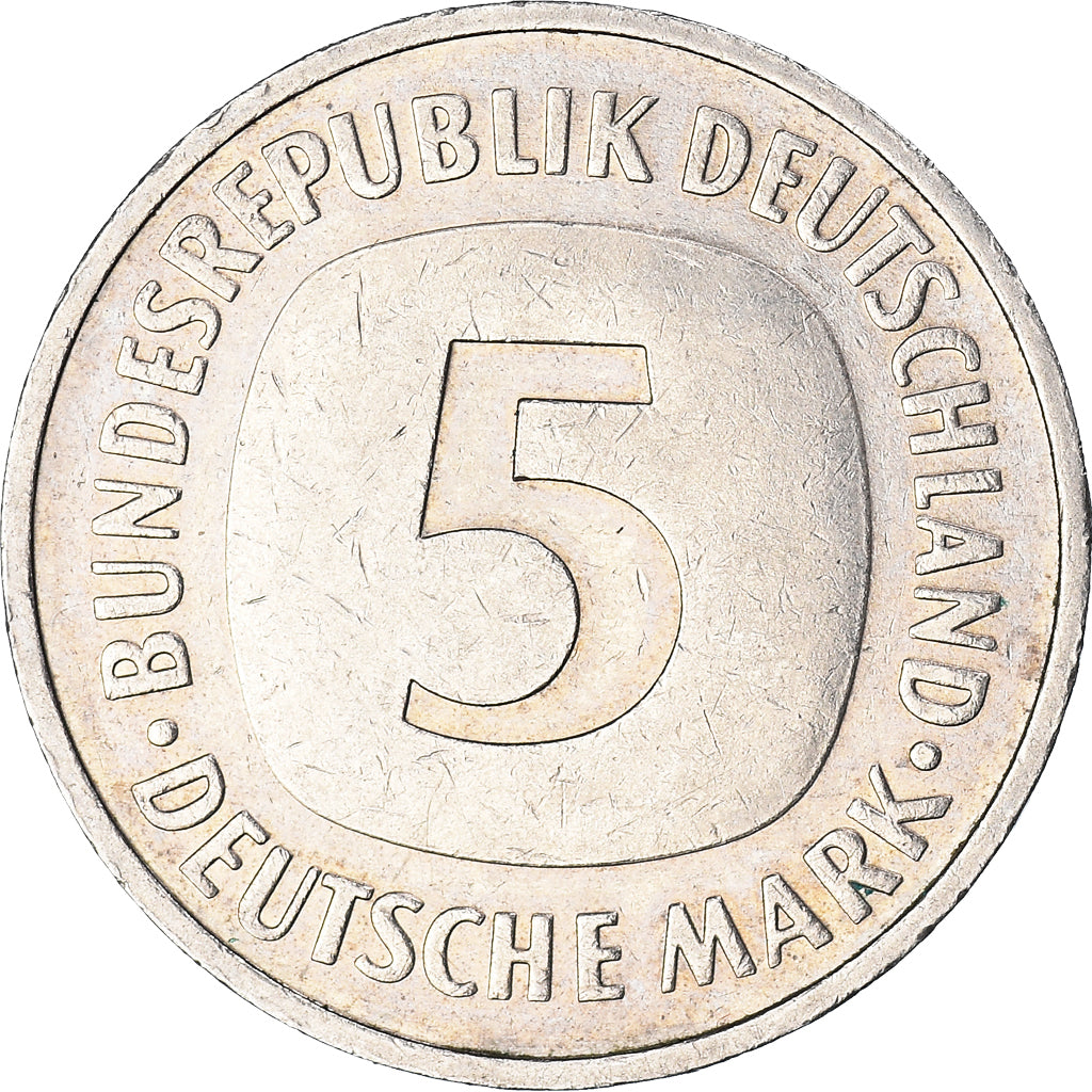 Monnaie, République fédérale allemande, 5 Mark, 1989, Munich, TTB