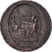 Moneda, Francia, 5 Sols, 1792, Birmingham, BC+, Bronce, KM:Tn31, Brandon:223e