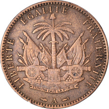 Moneda, Haití, Centime, 1886, MBC, Bronce, KM:48