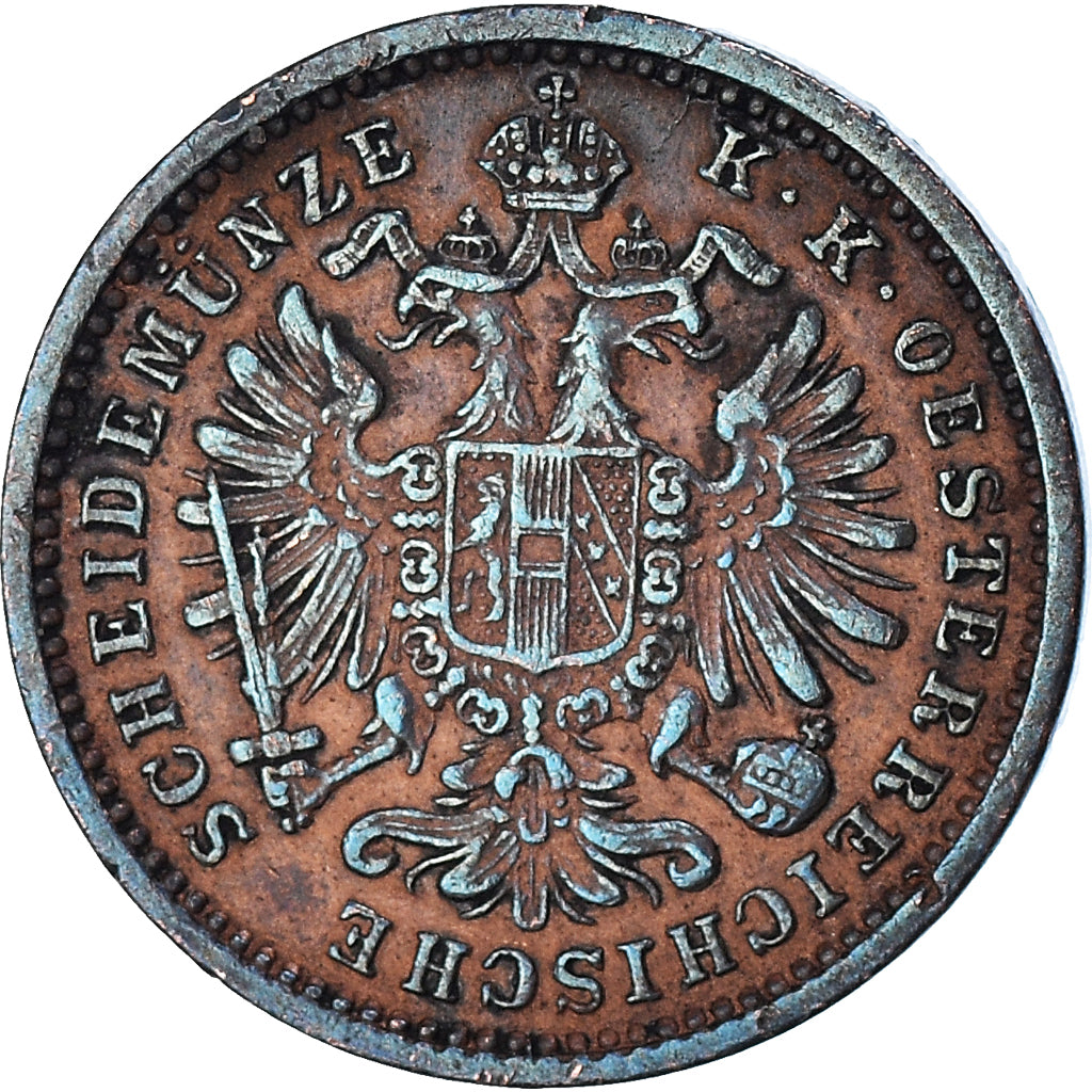 Moneta, Austria, Franz Joseph I, Kreuzer, 1891, BB, Rame, KM:2187