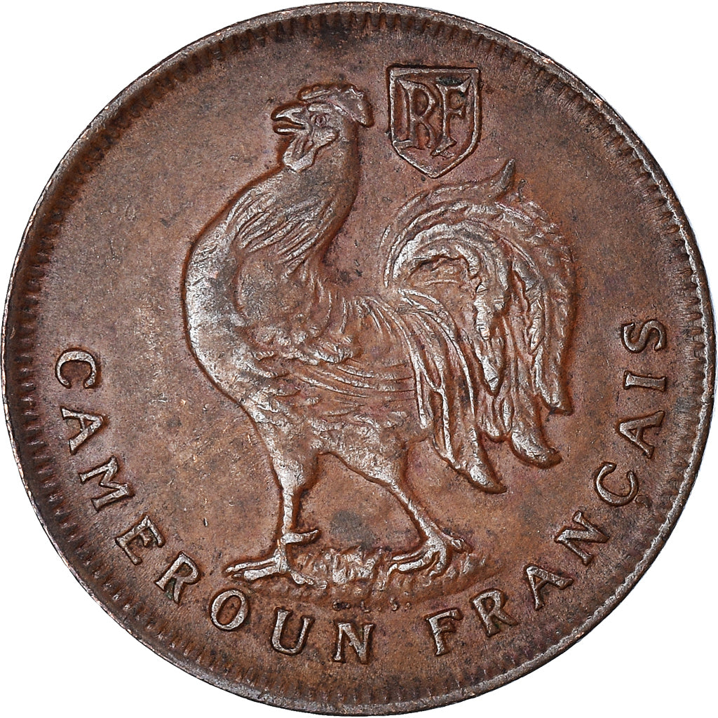 Moneta, Camerun, Franc, 1943, Pretoria, BB+, Bronzo, KM:5, Lecompte:14