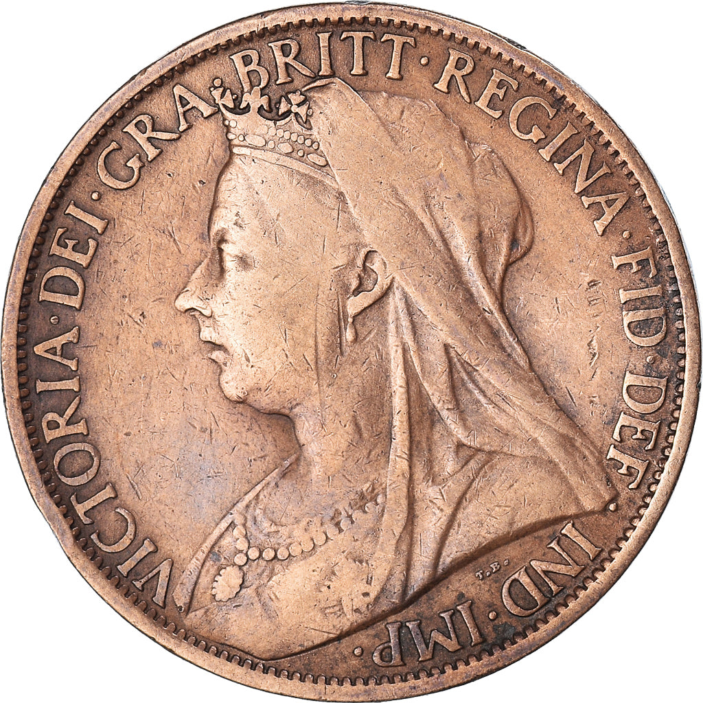 Coin, Great Britain, Victoria, Penny, 1899, VF(30-35), Bronze, KM:790