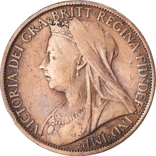 Coin, Great Britain, Victoria, Penny, 1899, VF(30-35), Bronze, KM:790