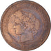 Munten, Frankrijk, Cérès, 10 Centimes, 1873, Bordeaux, ZG+, Bronzen, KM:815.2