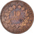 Moeda, França, Cérès, 10 Centimes, 1873, Bordeaux, F(12-15), Bronze