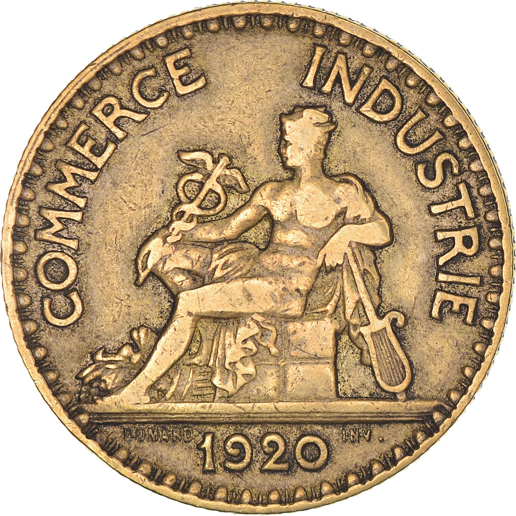 Moneta, Francia, Chambre de commerce, 2 Francs, 1920, Paris, MB+