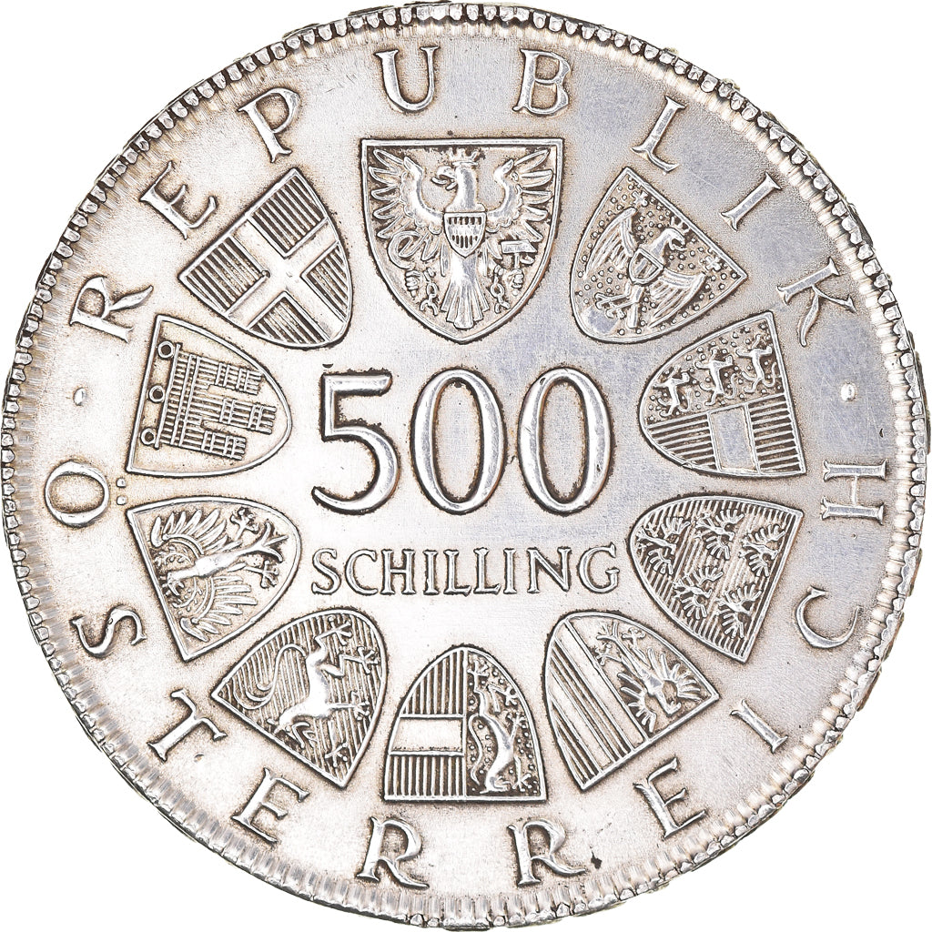 Coin, Austria, 500 Schilling, 1981, AU(50-53), Silver, KM:2951