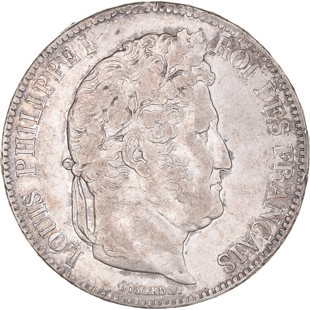 Coin, France, Louis-Philippe, 5 Francs, 1832, Paris, EF(40-45), Silver