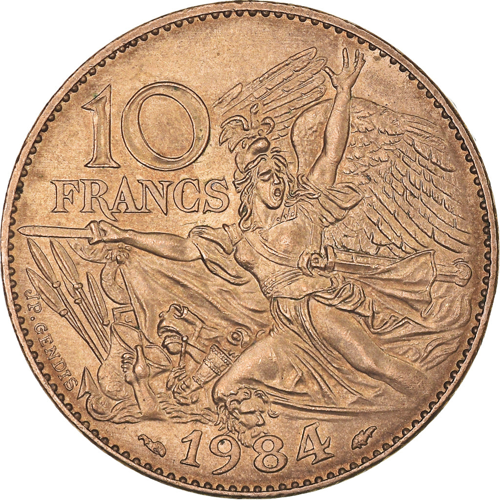 Moeda, França, François Rude, 10 Francs, 1984, Tranche B, AU(50-53)