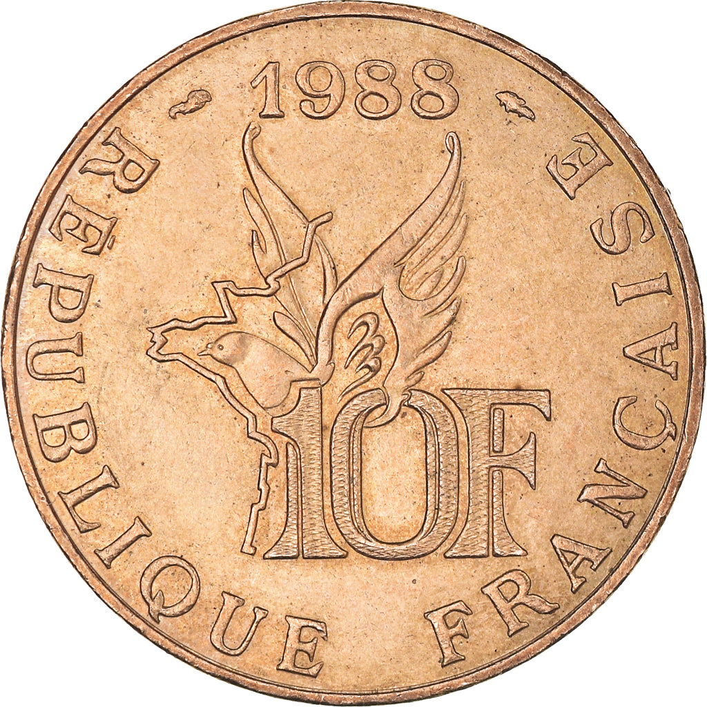 Coin, France, Roland Garros, 10 Francs, 1988, Tranche A, AU(50-53)