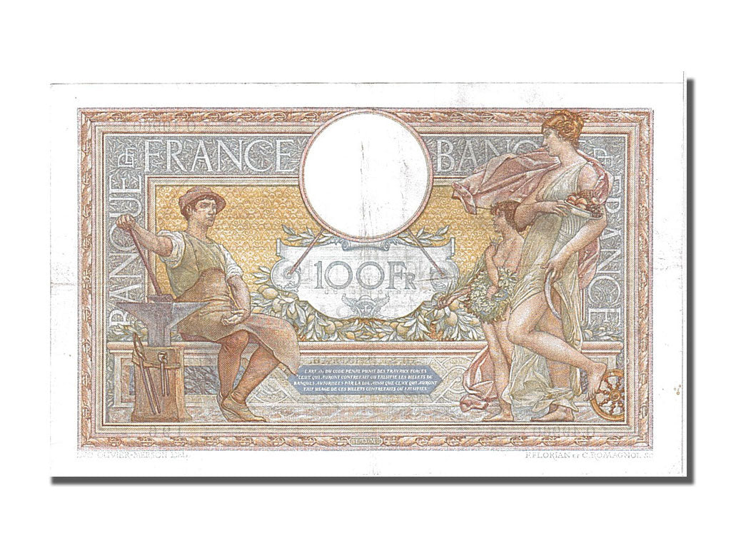 Francia, 100 Francs, 100 F 1908-1939 ''Luc Olivier Merson'', 1935, KM:78c, 19...