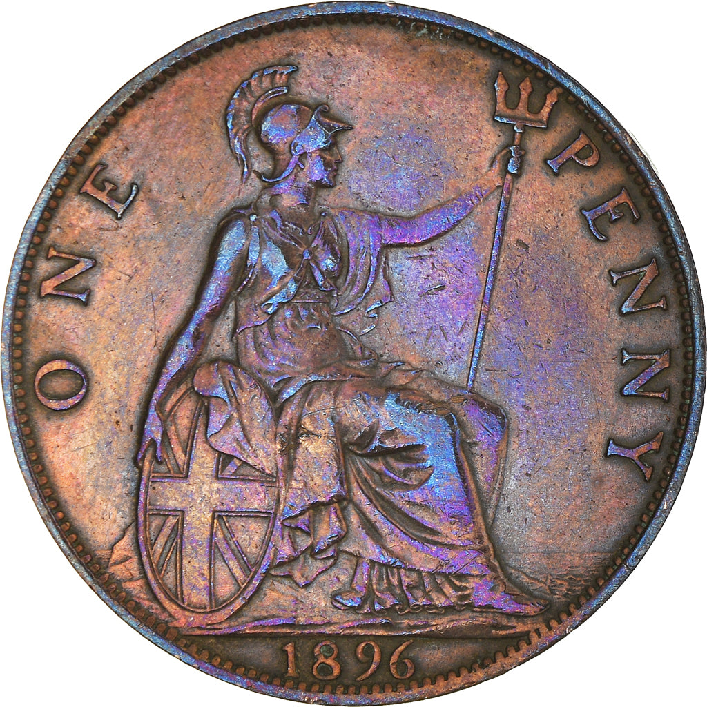 Monnaie, Grande-Bretagne, Victoria, Penny, 1896, TTB, Bronze, KM:790