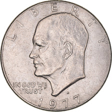 Moneda, Estados Unidos, Eisenhower, Dollar, 1977, Philadelphia, MBC, Cobre -