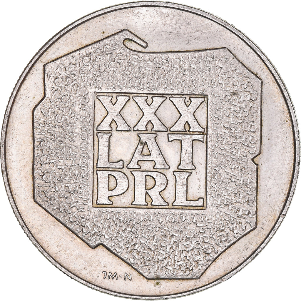 Moneda, Polonia, 200 Zlotych, 1974, Warsaw, MBC+, Plata, KM:72