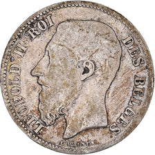 Coin, Belgium, Leopold II, 50 Centimes, 1898, VF(20-25), Silver, KM:26