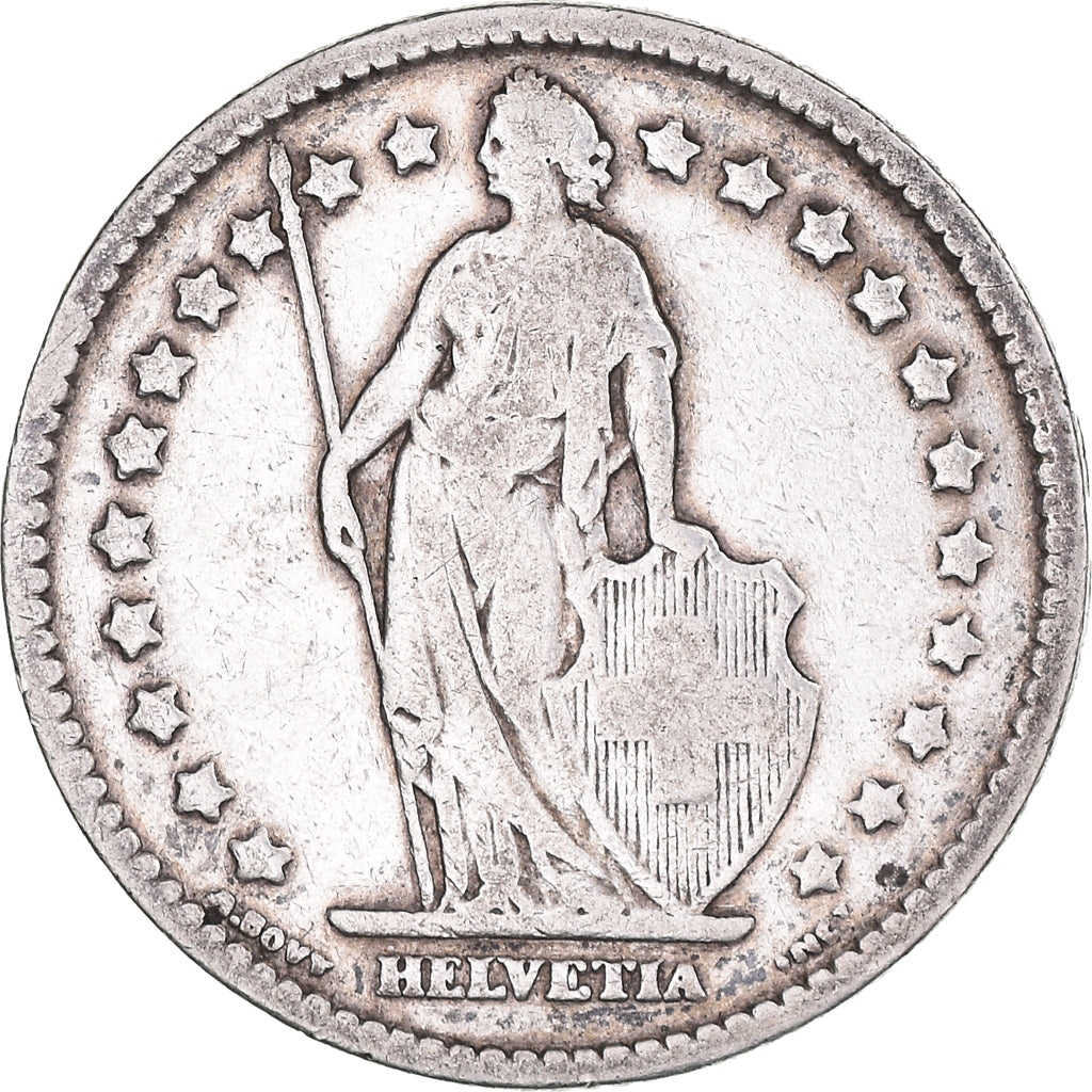 Coin, Switzerland, Franc, 1906, Bern, VF(30-35), Silver, KM:24