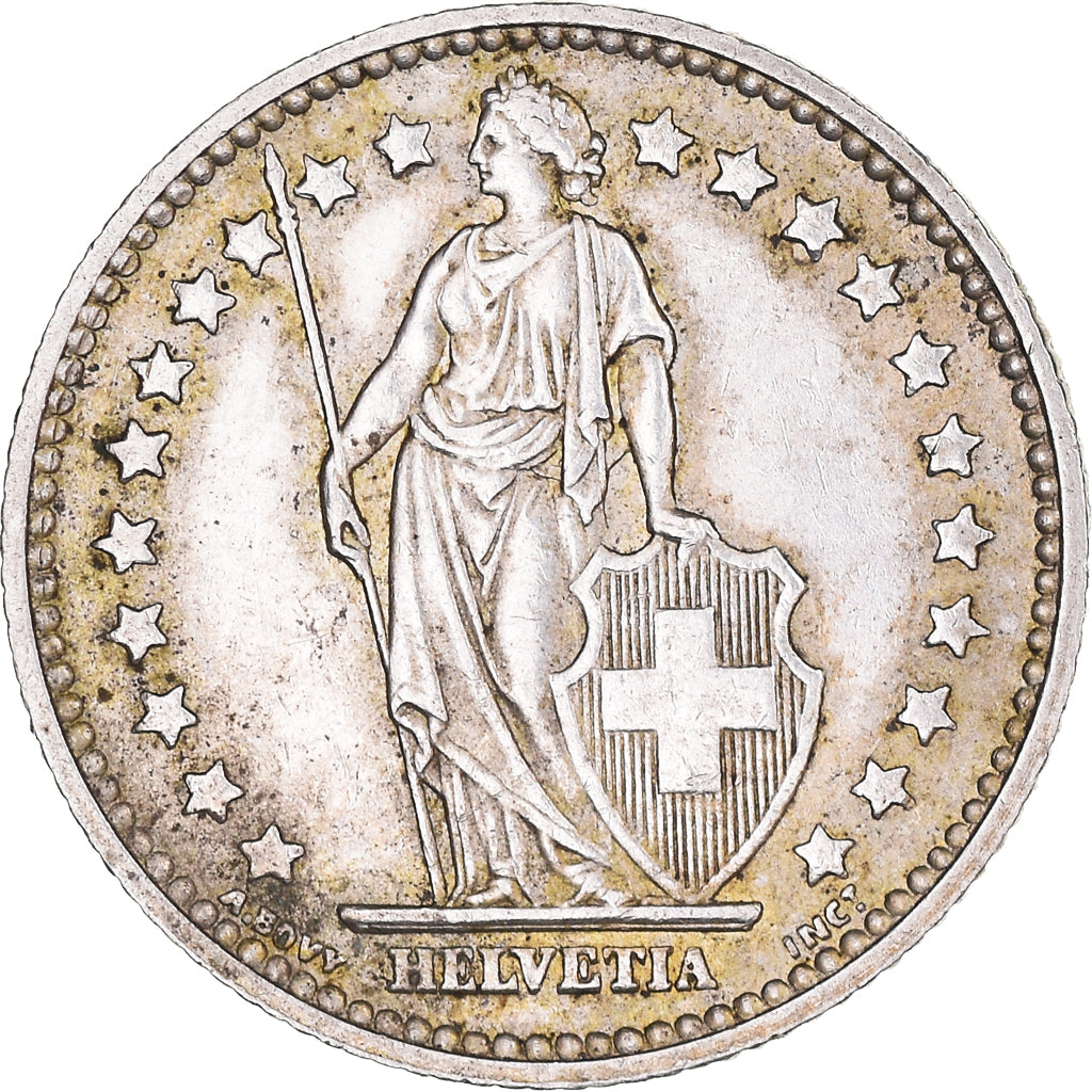 Coin, Switzerland, Franc, 1957, Bern, EF(40-45), Silver, KM:24