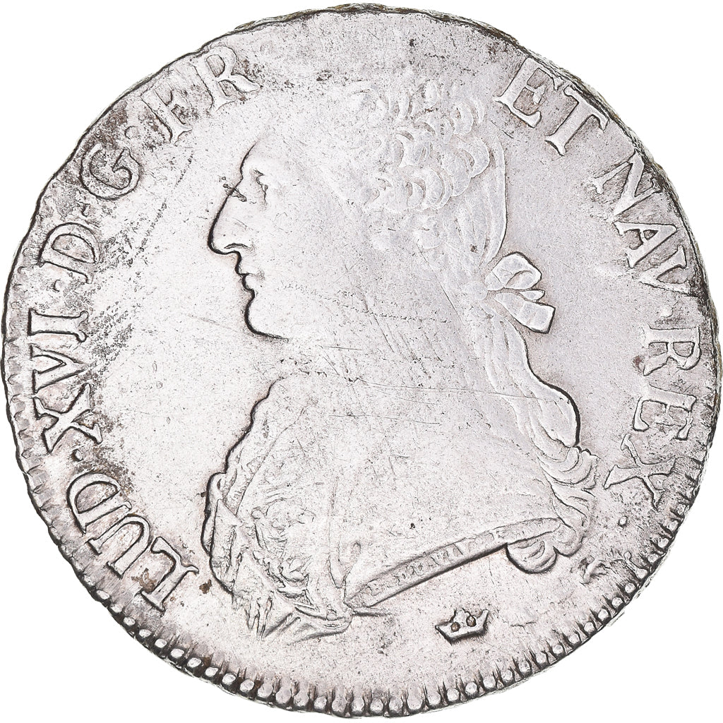 Moneta, Francia, Louis XVI, Ecu aux branches d'olivier, 1787, Toulouse, MB+