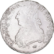 Moneta, Francia, Louis XVI, Ecu aux branches d'olivier, 1787, Toulouse, MB+