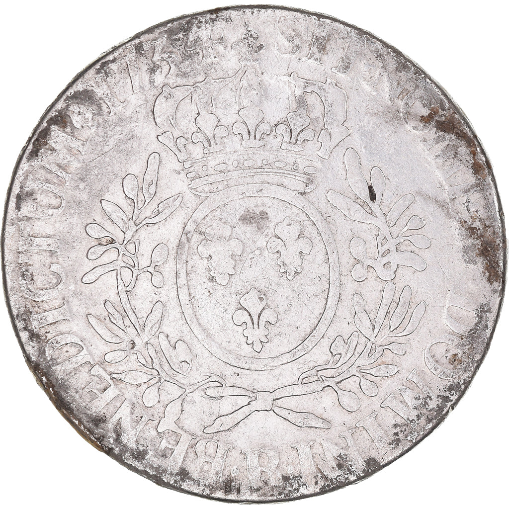 Moneda, Francia, Louis XV, Ecu aux branches d'olivier, 1734, Orléans, BC