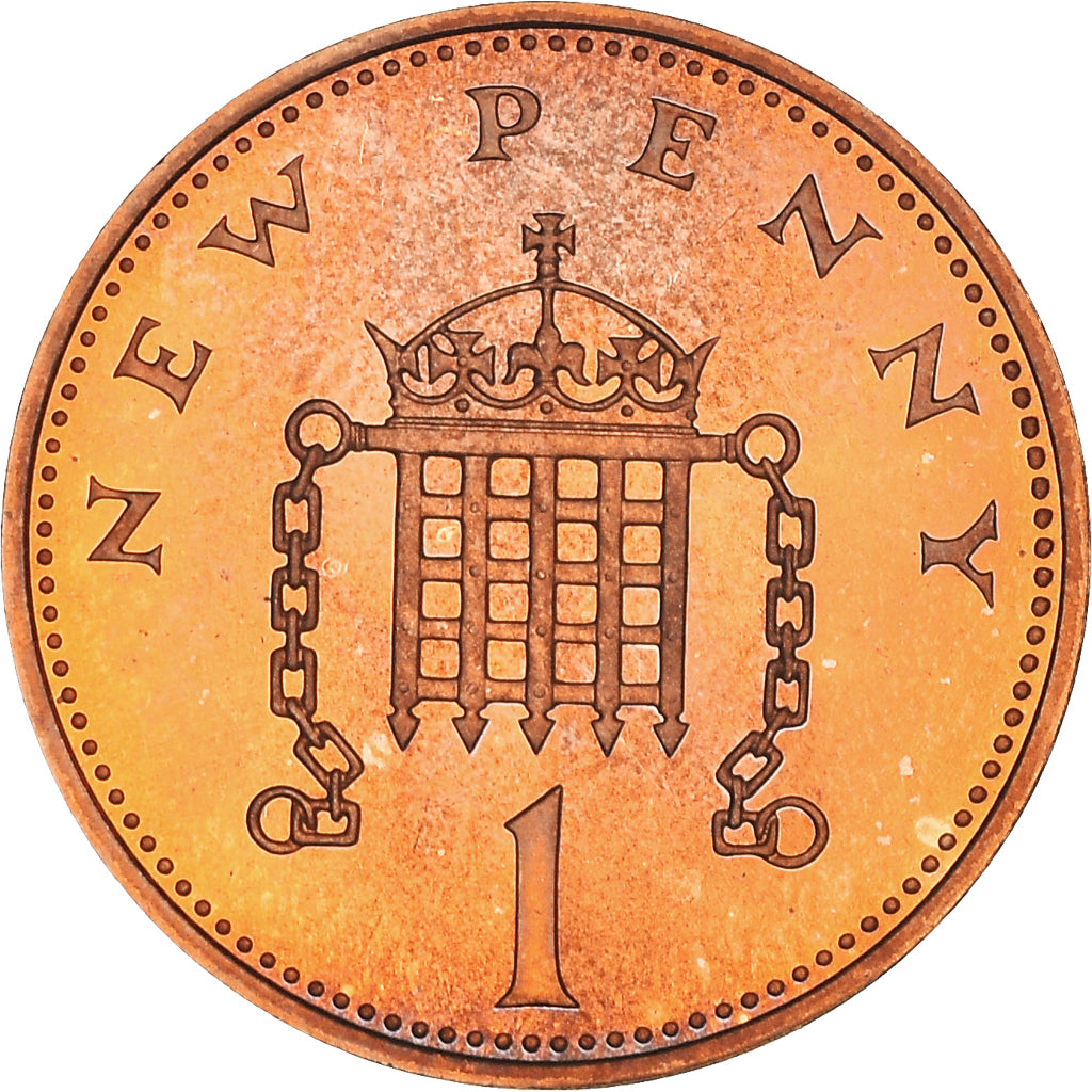 Moneda, Gran Bretaña, Elizabeth II, New Penny, 1972, SC+, Bronce, KM:915