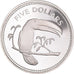 Moeda, Belize, 5 Dollars, 1974, Franklin Mint, Proof, MS(64), Prata, KM:44a