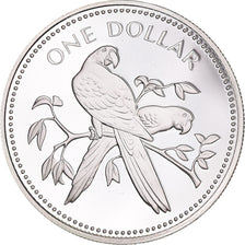Moneda, Belice, Dollar, 1974, Franklin Mint, Proof, SC+, Plata, KM:43a