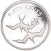 Coin, Belize, 50 Cents, 1974, Franklin Mint, Proof, MS(64), Silver, KM:42a