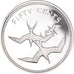Moneta, Belize, 50 Cents, 1974, Franklin Mint, Proof, MS(64), Srebro, KM:42a