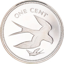 Munten, Belize, Cent, 1974, Franklin Mint, Proof, UNC, Zilver, KM:38a