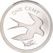 Moneda, Belice, Cent, 1974, Franklin Mint, Proof, SC+, Plata, KM:38a