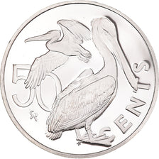 Monnaie, Îles Vierges britanniques, Elizabeth II, 50 Cents, 1977, Franklin