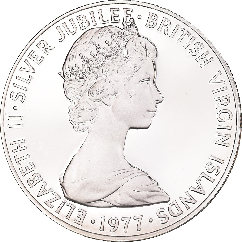 Coin, BRITISH VIRGIN ISLANDS, Elizabeth II, 10 Cents, 1977, Franklin Mint