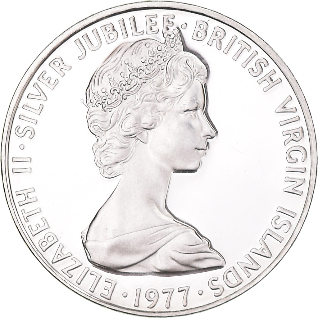 Coin, BRITISH VIRGIN ISLANDS, Elizabeth II, Cent, 1977, Franklin Mint, U.S.A.
