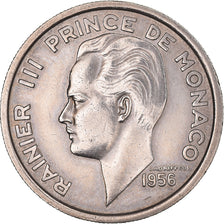 Coin, Monaco, Rainier III, 100 Francs, Cent, 1956, AU(50-53), Copper-nickel