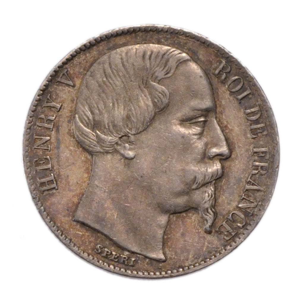 FRANCE, 1/2 Franc, 1858, Paris, AU(55-58), Silver, Gadoury #407, 3.09