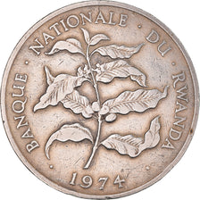 Coin, Rwanda, 10 Francs, 1974, British Royal Mint, EF(40-45), Copper-nickel