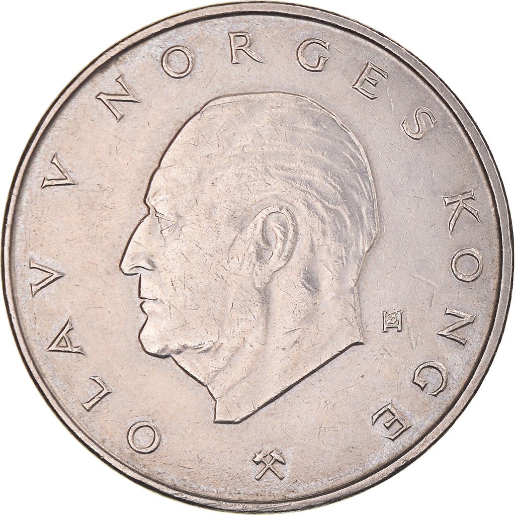 Coin, Norway, Olav V, 5 Kroner, 1979, AU(50-53), Copper-nickel, KM:420