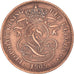 Moneta, Belgia, Leopold II, 2 Centimes, 1905, EF(40-45), Miedź, KM:36
