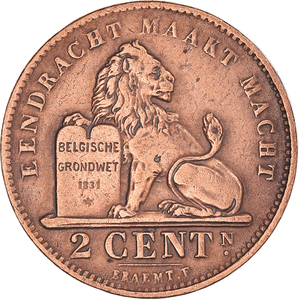Coin, Belgium, Leopold II, 2 Centimes, 1905, EF(40-45), Copper, KM:36