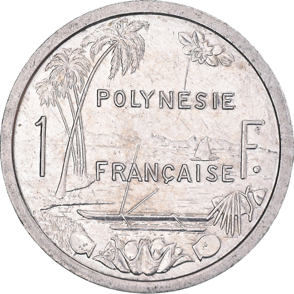 Coin, French Polynesia, Franc, 1995, Paris, AU(55-58), Aluminum, KM:11