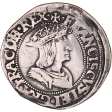 Coin, France, François Ier, Teston du Dauphiné, (1523-1528), Romans, point
