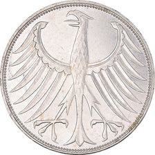 Coin, GERMANY - FEDERAL REPUBLIC, 5 Mark, 1974, Munich, EF(40-45), Silver