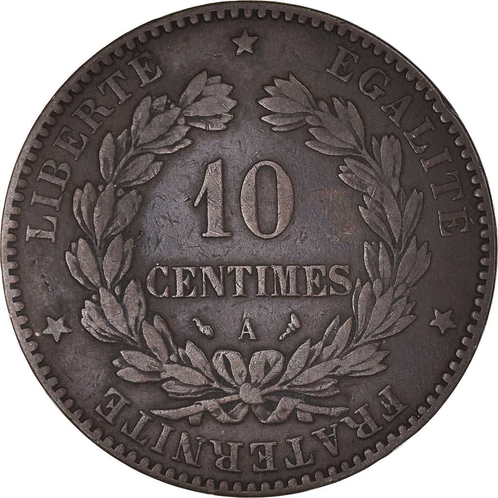 Münze, Frankreich, Cérès, 10 Centimes, 1897, Paris, Torche, S+, Bronze
