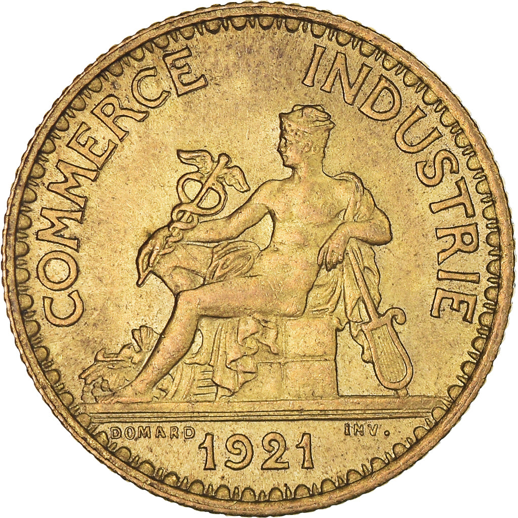 Moneta, Francja, Chambre de commerce, Franc, 1921, Paris, AU(50-53)